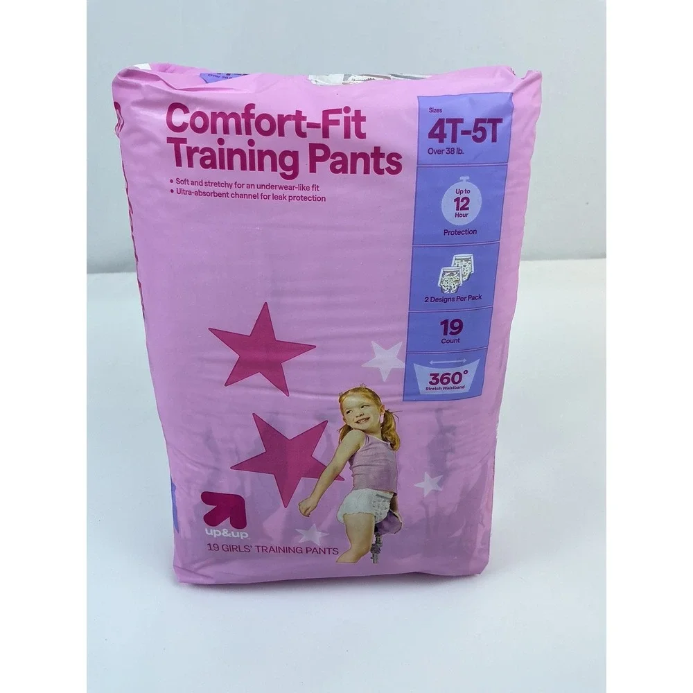 NEW Up&Up Girls Training Pants 4T-5T Comfort-Fit 19 Count Underwear